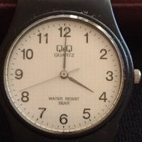 Класически модел часовник унисекс Q/Q QUARTZ WATER RESISTANT 10 bar стилен дизайн 42577, снимка 2 - Мъжки - 43757781