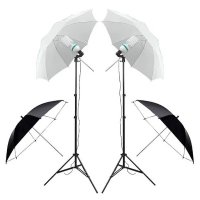 Бял дифузен чадър за фотография