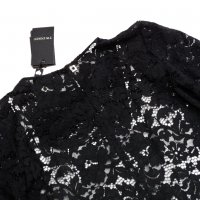 НОВА! Twinset Lace Black Dress Luxury Exclusive Collection Дамска Дантелена Рокля Размер 38, снимка 12 - Рокли - 32885010