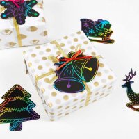 Нов Занимателен DIY Направи си сам комплект 48 броя етикети Коледна украса, снимка 3 - Рисуване и оцветяване - 35546787