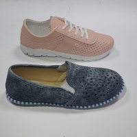 Дамски обувки на дупки 2021г. сини и розови, снимка 1 - Дамски ежедневни обувки - 32317277