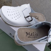 Бели Медицински дамски чехли, с антишок технология на ходилото, снимка 4 - Чехли - 39825177