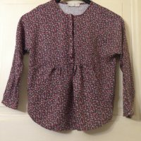140см памучна блуза Zara 3/4 ръкав, снимка 1 - Детски Блузи и туники - 27156992
