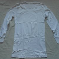 Нови памучни бели фланелки с дълъг ръкав /тениски,блузи/, снимка 6 - Тениски - 28298733
