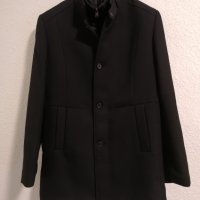 Топ елеганс стил статус лимитирана серия черно мъжко Ново палто яке есен-зима-пролет TEODOR ново, снимка 2 - Палта - 43780291