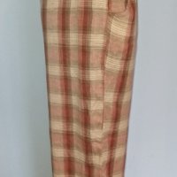 Ленени панталони в каре - тип пижама , снимка 3 - Панталони - 28316382