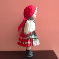 Колекционерска кукла народна носия Чехословакия ретро Celluloid 35 см, снимка 6 - Колекции - 44934272