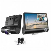 Видеорегистратор Smart Technology 3 Cam, 3 Камери - Отпред, Отзад И Интериор, снимка 1 - Аксесоари и консумативи - 32504387