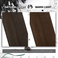 Нова кафява удължаваща естествена коса Треса удължения Прическа 60 см, снимка 6 - Аксесоари за коса - 43982979