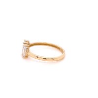 Златен дамски пръстен 1,70гр. размер:56 14кр. проба:585 модел:20214-1, снимка 3 - Пръстени - 43272955
