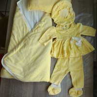 Плюшен комплект за изписване на бебе - Перфектно състояние, снимка 2 - Комплекти за бебе - 34635080