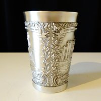 Чаша от калай с релефни картини от Bonn. , снимка 2 - Антикварни и старинни предмети - 27266626
