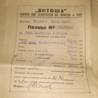 Полица ЗАСТРАХОВАТЕЛНО Д - ВО ВИТОША 1946 г, снимка 6 - Колекции - 39740097
