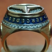 Масивен златен мъжки пръстен МЕРЦЕДЕС, снимка 5 - Други ценни предмети - 32619009