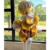Комплект Балони "Happy Birthday" /10 броя/, снимка 1 - Декорация за дома - 38611641