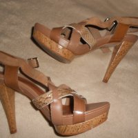 Елегантни сандали на ток , снимка 1 - Сандали - 27420747