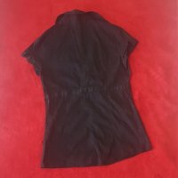 Черна дамска риза, снимка 3 - Ризи - 26290175