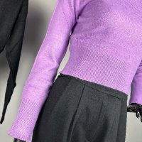 Дамска кашмирена къса блуза три цвята , снимка 2 - Блузи с дълъг ръкав и пуловери - 43194864