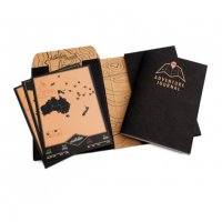 Черен Дневник на пътешественика със скреч картИ, снимка 1 - Други стоки за дома - 34640199