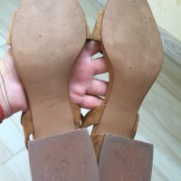 ZARA - Велурени дамски обувки, снимка 4 - Дамски обувки на ток - 32894813