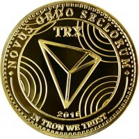 Трон монета / TRON coin ( TRX ) 2 - Gold, снимка 3 - Нумизматика и бонистика - 39116034