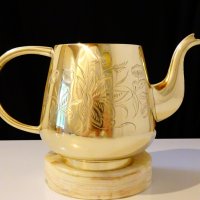 Чайник,кана Британска Индия,никелово сребро,маркировка. , снимка 2 - Антикварни и старинни предмети - 26433685