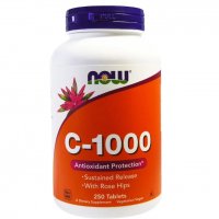 NOW Foods Vitamin C-1000 with Rose Hips | Витамин C-1000 мг. с Шипка, 250 таблетки, снимка 1 - Хранителни добавки - 27401019
