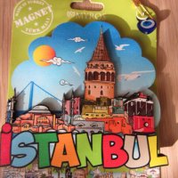 Автентичен 3D магнит от Турция, Истанбул с окото на Назар, снимка 1 - Колекции - 43453744