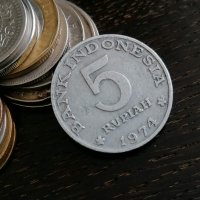 Монета - Индонезия - 5 рупии (възпоменателна - програма за семейно планиране) | 1978г., снимка 2 - Нумизматика и бонистика - 28667987