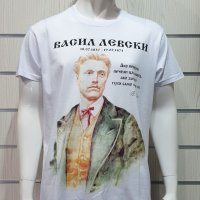 Нова мъжка тениска със ситопечат Васил Левски, България, снимка 1 - Тениски - 29889868