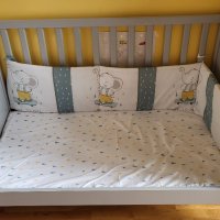 2 комплекта спално бельо Kikkaboo за кошара 120х60см - като нови, снимка 3 - Бебешки легла и матраци - 40483231