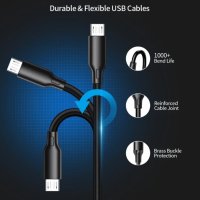 Micro USB data Cable RAXFLY, снимка 2 - USB кабели - 44129652