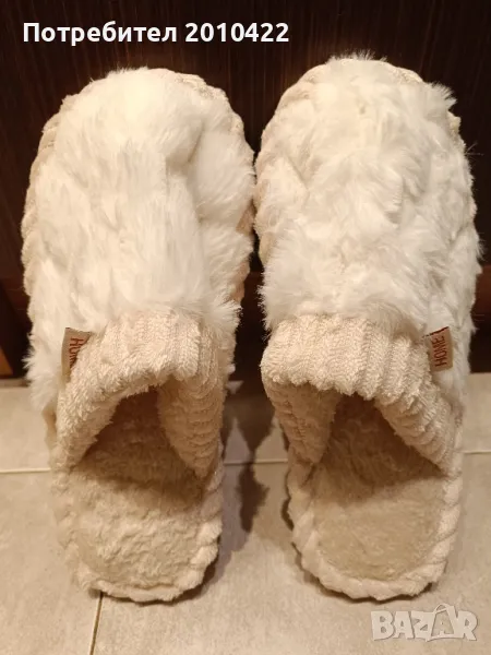 Домашни чехли , размер 36, на етикета е 38, но са умалени, дължина на стелката 23 см.Нови., снимка 1