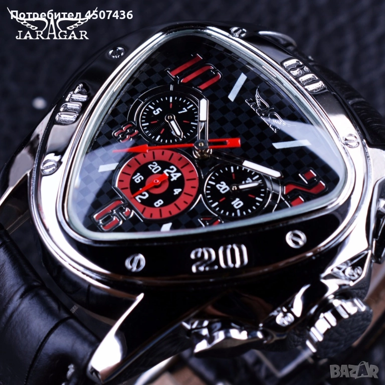 Автоматичен часовник Jaragar Sport Racing Triangle, снимка 1