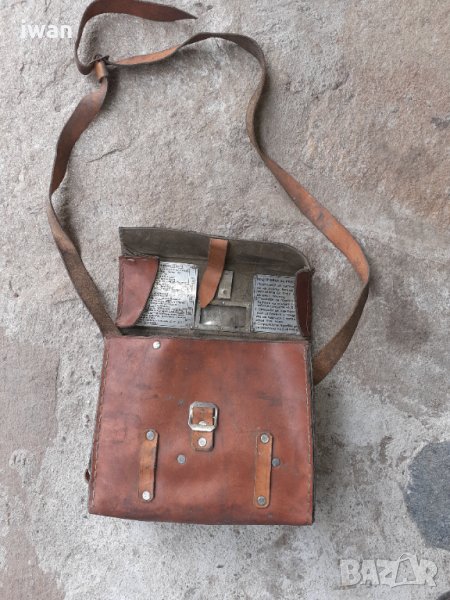 Военна кожена чантичка за апаратура, снимка 1