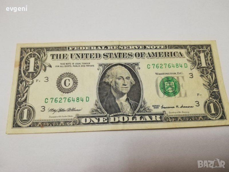един долар от 1999 г., снимка 1