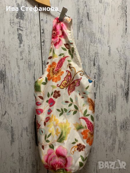 Лятна торба или плажна чанта флорални мотиви цветна , снимка 1
