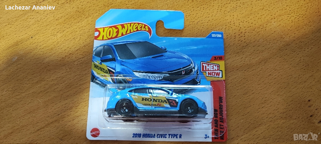 Hot Wheels - 2018 Honda Civic Type R, снимка 1