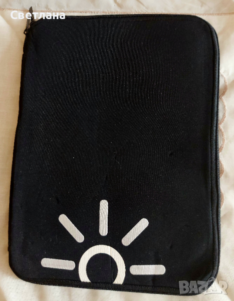 Голям черен калъф за лаптоп, снимка 1