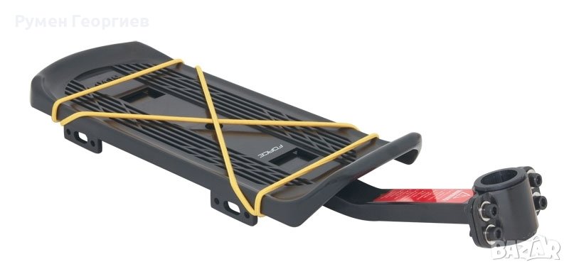 Алуминиев заден багажник за велосипед - захващане за колче , снимка 1