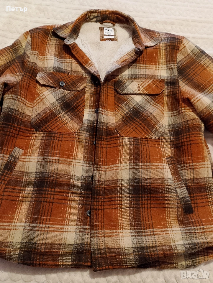 Продавам зимно мъжко яке с вълнена подплата Zara, снимка 1