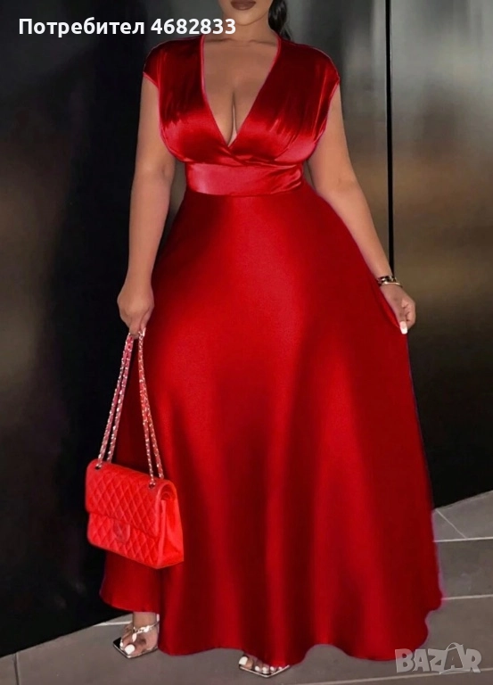 Рокля червена, снимка 1