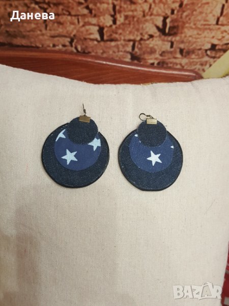 Обеци от дънков плат в Обеци в гр. Раднево - ID43801704 — Bazar.bg