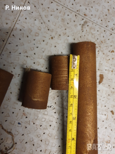 вал  30 х 150 мм  с отвор с вътрешна резба М12    вал  30 х 40 мм, снимка 1