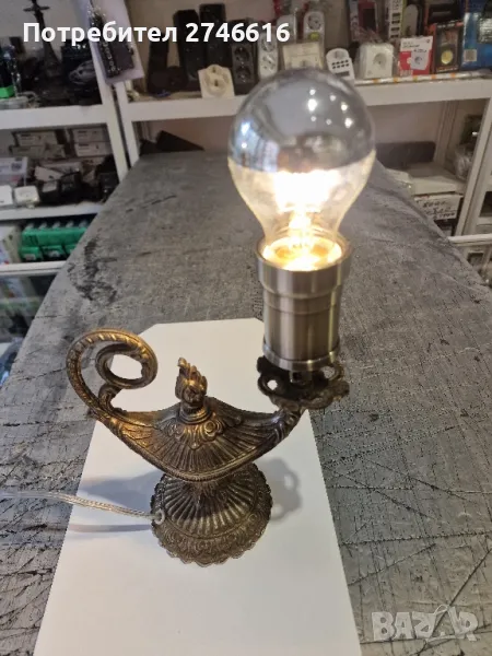 Ретро бронз Лампата на Аладин, снимка 1