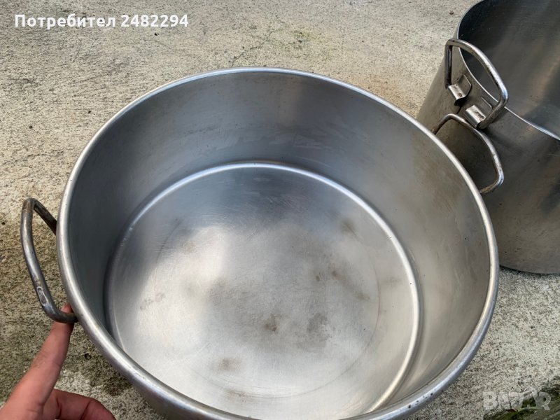  казан с капак и дръжки алпака, снимка 1