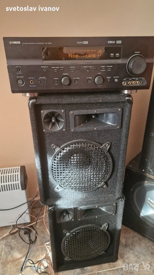 400w тонколони и yamaha ресийвър, снимка 1