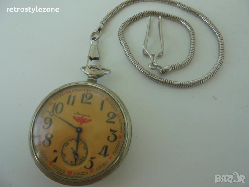 № 8108 Стар джобен часовник "Молния"  - влак, снимка 1