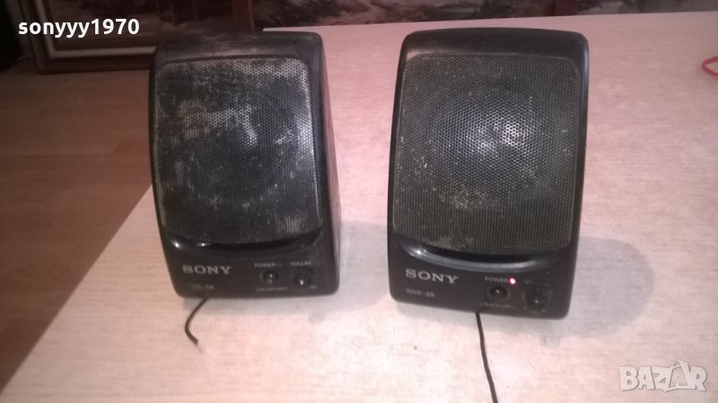 SONY-АКТИВНИ КОЛОНКИ-13Х9Х9СМ, снимка 1