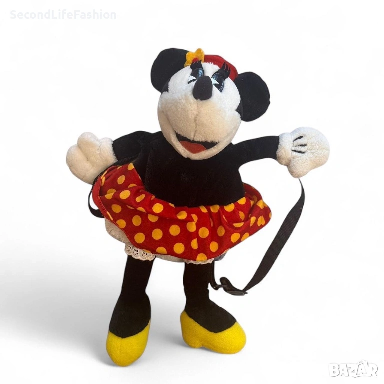 Плюшена раница Мини Маус, винтидж чанта Disneyland 1998, снимка 1